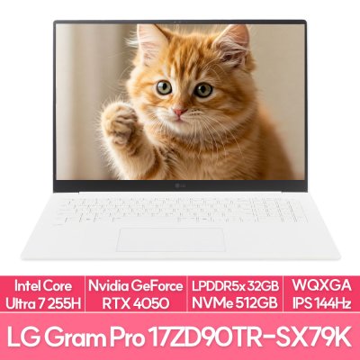 LG전자 2025 그램 Pro AI 17 WQXGA 코어Ultra7 애로우레이크