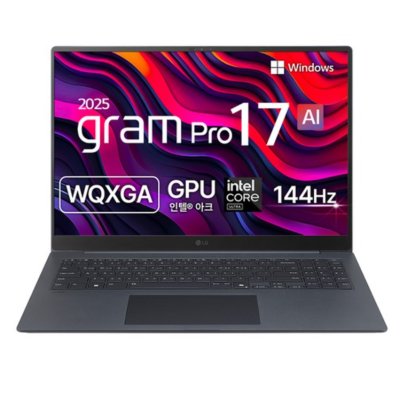 LG전자 2025 그램 Pro AI 17 WQXGA 코어Ultra7 애로우레이크