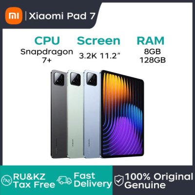 Xiaomi 태블릿 Xiaomi Pad 7 11.2" 3.2K 144Hz 디스플레이 Snapdragon 7 Gen3 8850mAh 13MP+8MP 카메라 IPv