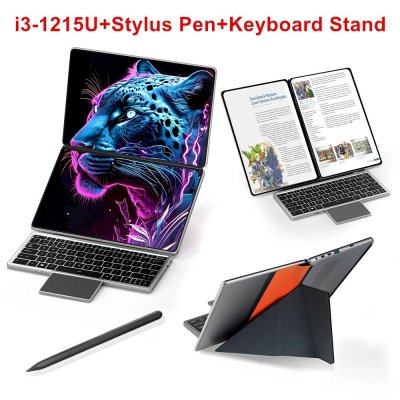 Kingnovy 2 in 1 태블릿 PC N100 듀얼 10.95인치 IPS 터치 스크린 노트북 Intel i3 1215U Windows 11 사무