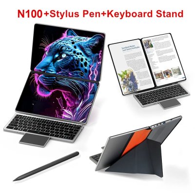 Kingnovy 2 in 1 태블릿 PC N100 듀얼 10.95인치 IPS 터치 스크린 노트북 Intel i3 1215U Windows 11 사무