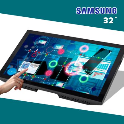 (강화유리) 32인치 삼성 정전식 터치 오픈프레임 U32J590 / DS-PT320SU-G