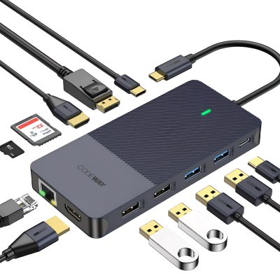 USB C타입 12in1 4K60Hz 노트북 멀티허브, 1개